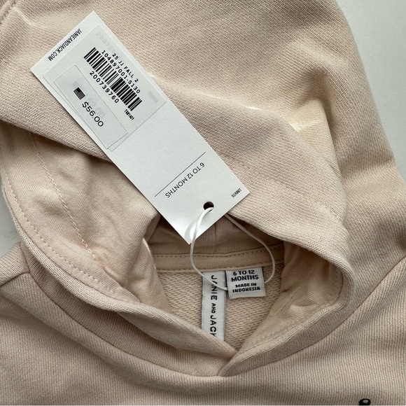 NWT Janie and Jack Cowboy Hooded Sweatshirt Baby 6–12M - Picture 5 of 6